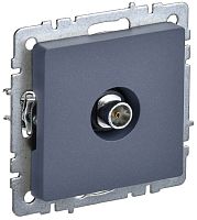 Розетка TV Проходная без рамки IEK Brite РТВ10-0-БрМ 1-м. маренго картинка